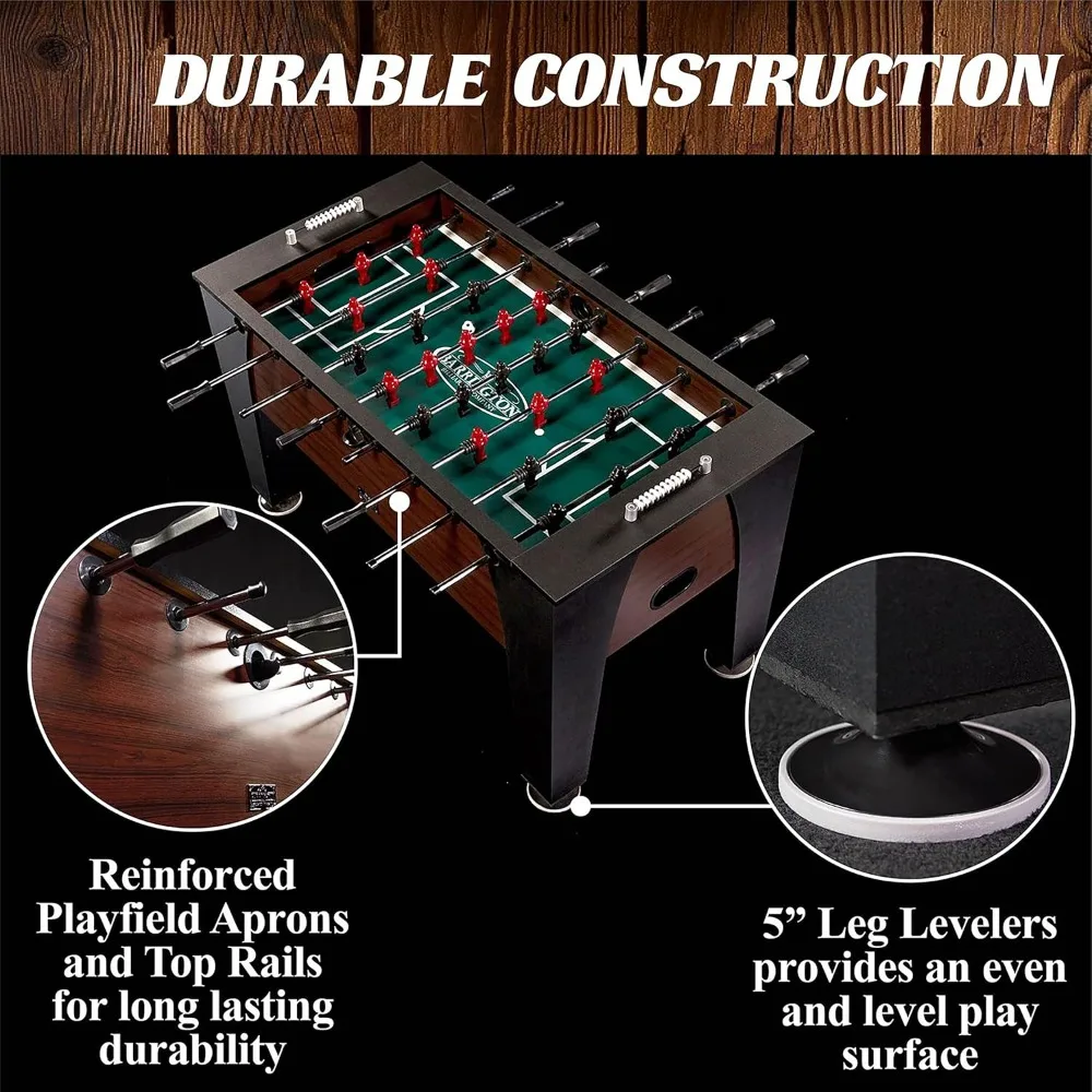 Foosball Multiple Styles Soccer Foosball Tables, Durable & Stylish Designs with Tabletop Sports Soccer Balls