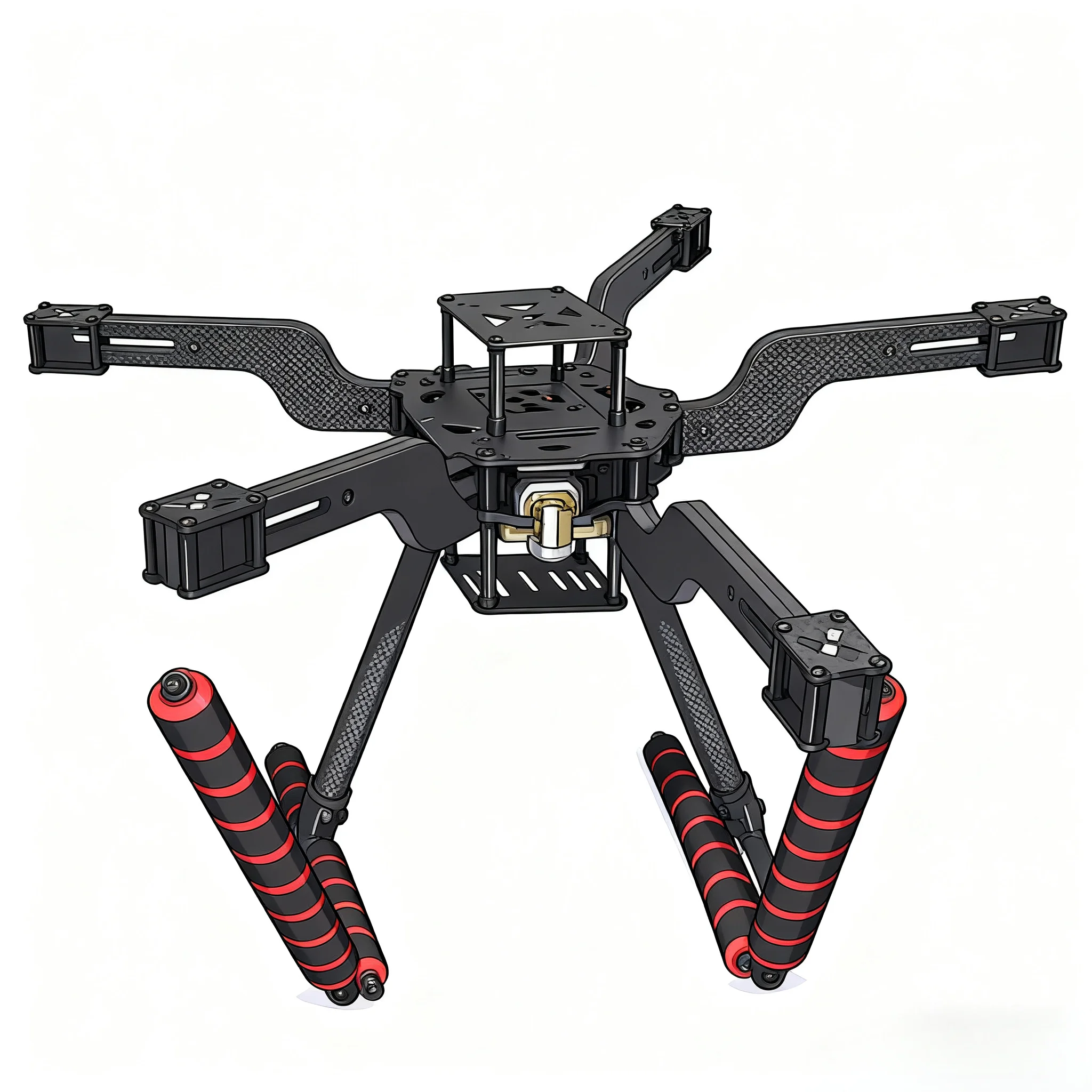 RctoSky PRO M8N/M9N/M10 Open source new smart drone FLY380 380MM quadrotor upturned rack BLHELI 30A ESC 2212 Motor