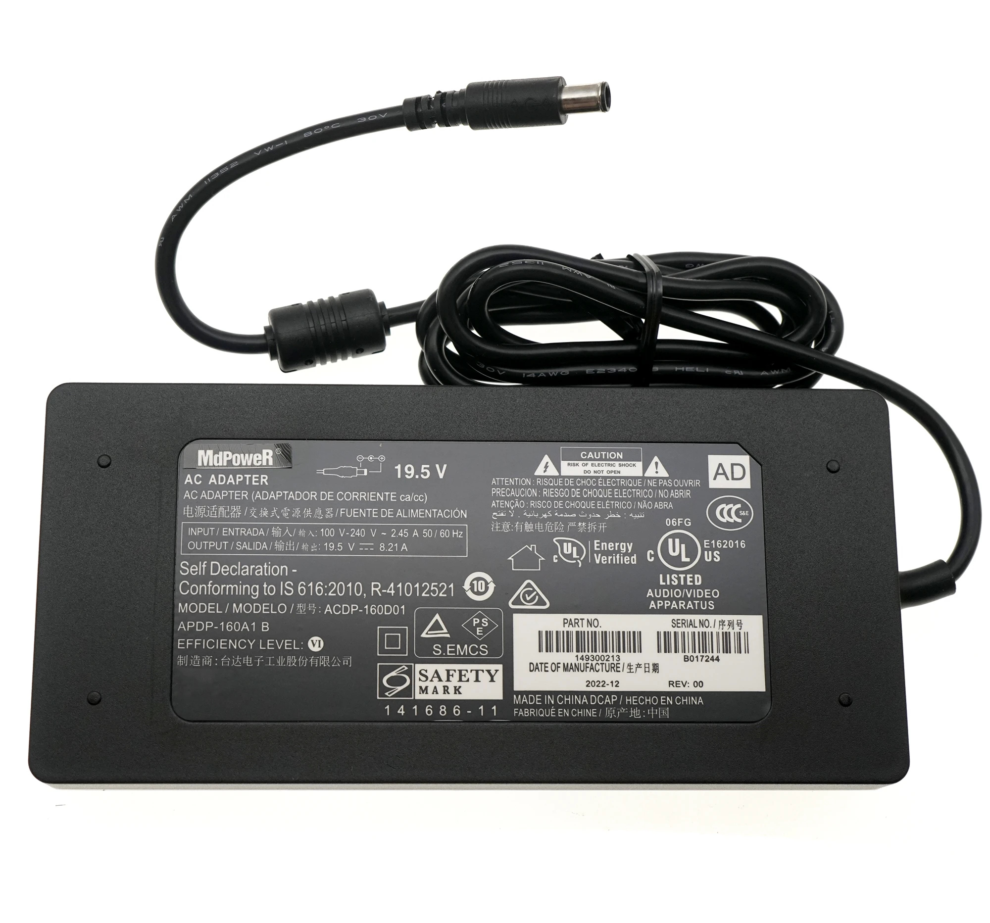 

Original 19.5V 8.21A 160W ACDP-160M01 AC Adapter For SONY TV KD-49XD8305 XBR-49X800D Charger ACDP-160D01 ACDP-160D02 ACDP-160E01