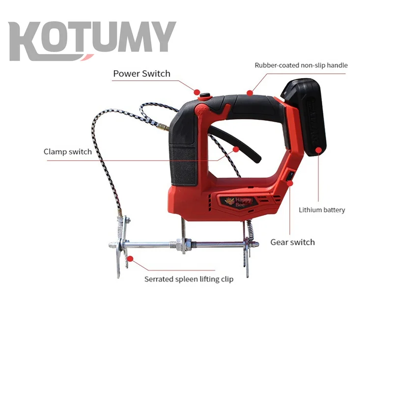 Strumento per la rimozione delle api elettrico Agitatore per api elettrico tenuto in mano Strumento per l'apicoltura YKDF2000-W Colveare Attrezzatura speciale per api Trasporto a nido d'ape