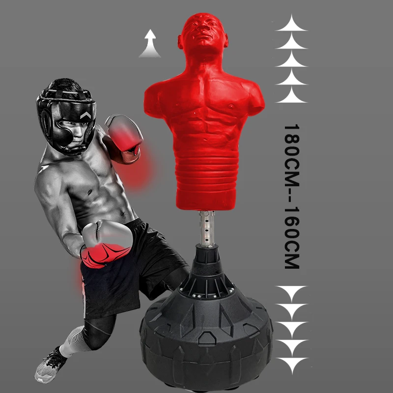 Professional humanoid boxing sandbag household adult children taekwondo vertical sandbag sanda boxing target tumbler dummy