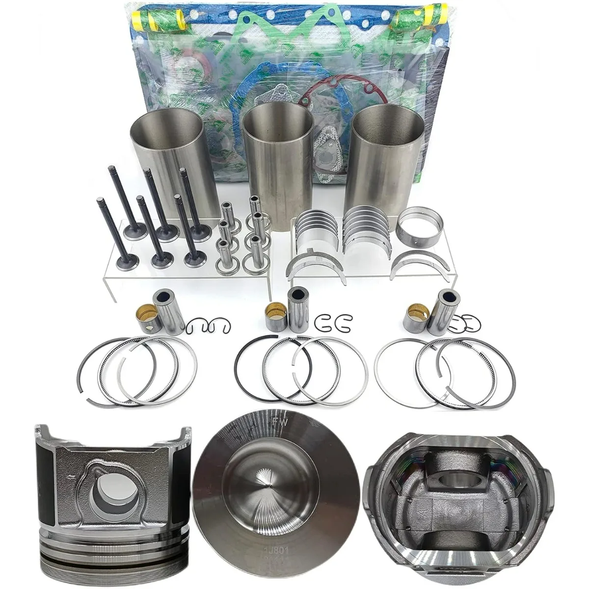 

D1803-CR Engine Overhaul Rebuild Kit For Kubota D1803-CR Engine Rebuild Kit L2800F L3240F L3540GST STW40 KL34H KL315 Tractor