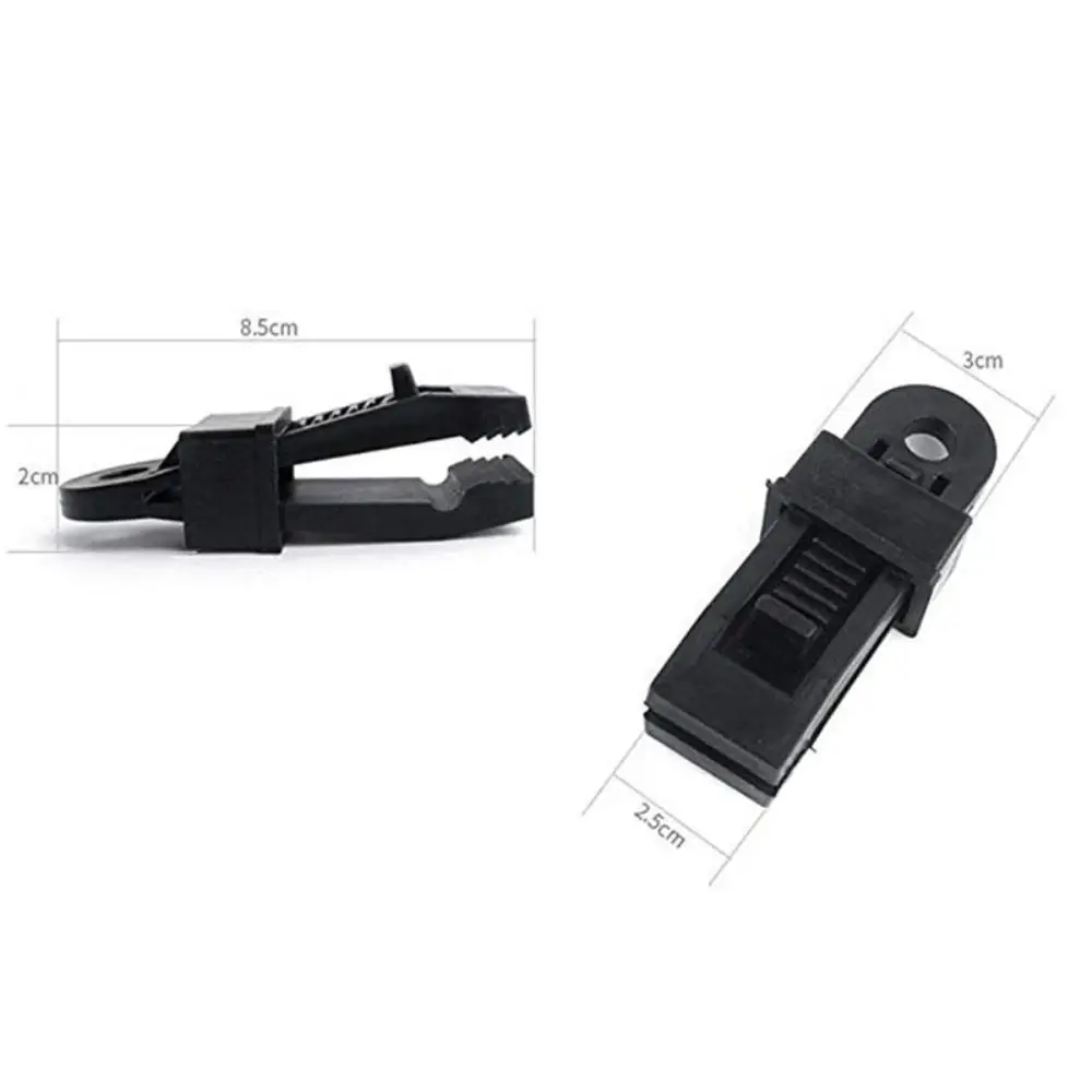 مشبك مشمع قابل لإعادة الاستخدام للخيمة ، مشبك مظلة ، مشابك حبل رياح خارجية ، المظلة ، ملحقات التخييم لتسلق الجبال ، 4 * *