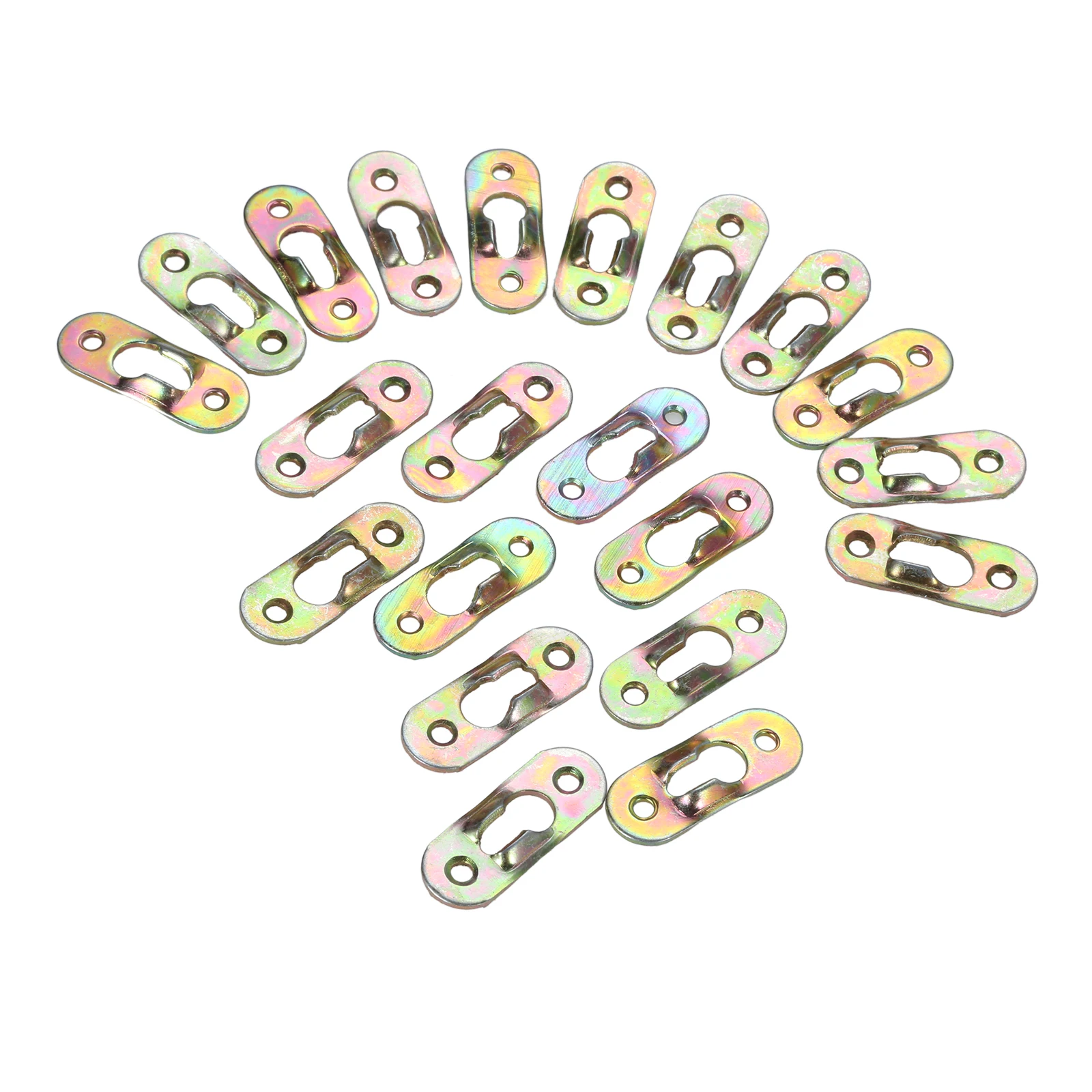 20Pcs Frame Hooks Multicolor Iron Picture Hangers Oil Painting Gourd Style Cabinet Mirror Hangers Fastener