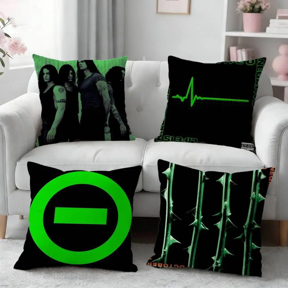 T-Type O Negative Pillow Case Pattern Printed Pillowcase For Living Room Sofa Cushion Cover