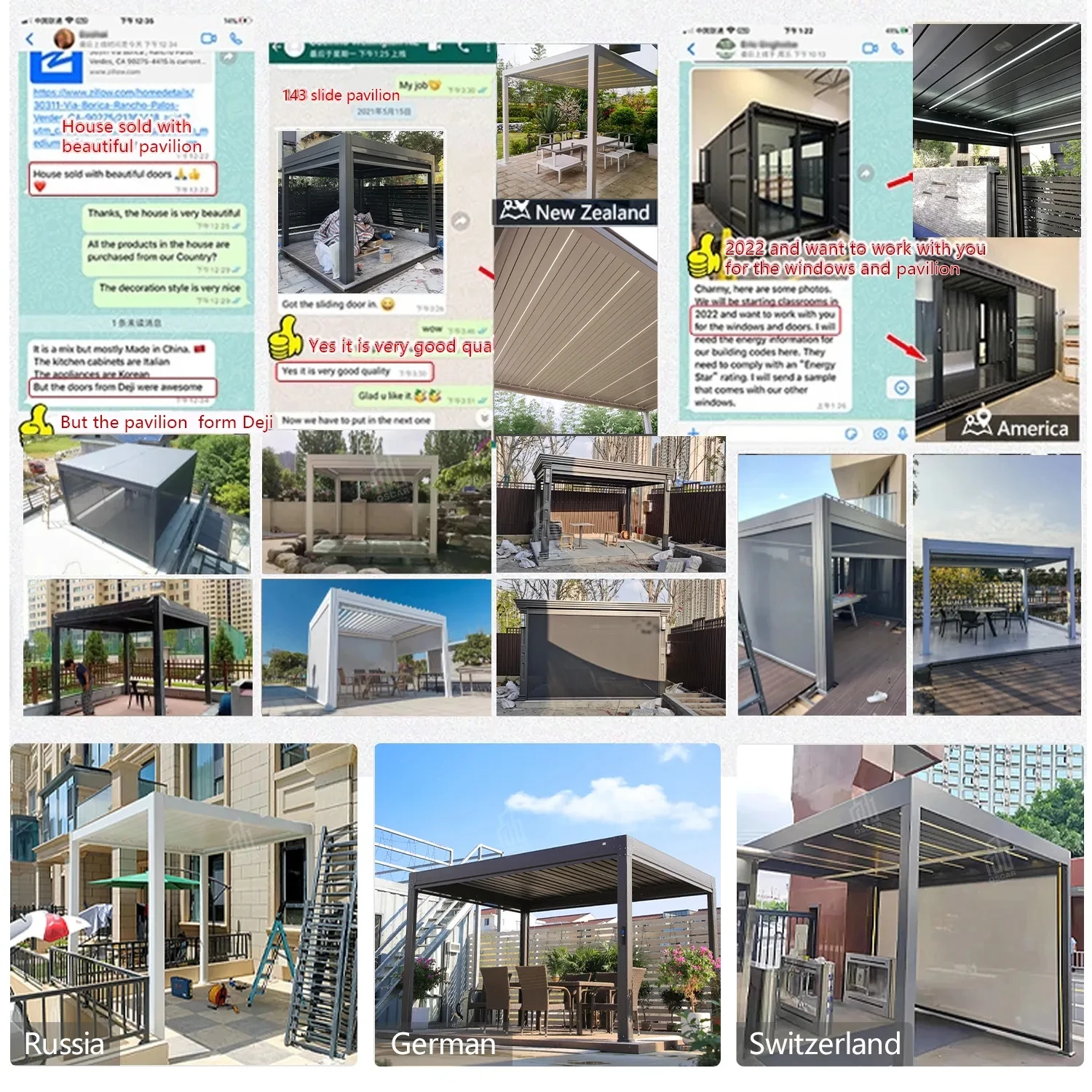 Pergola aluminiowa 3x3m 4x3m 6x3m Szyberdach Wodoodporny Patio Automatyczna altana zewnętrzna Ogród Bioklimatyczna Pergola aluminiowa