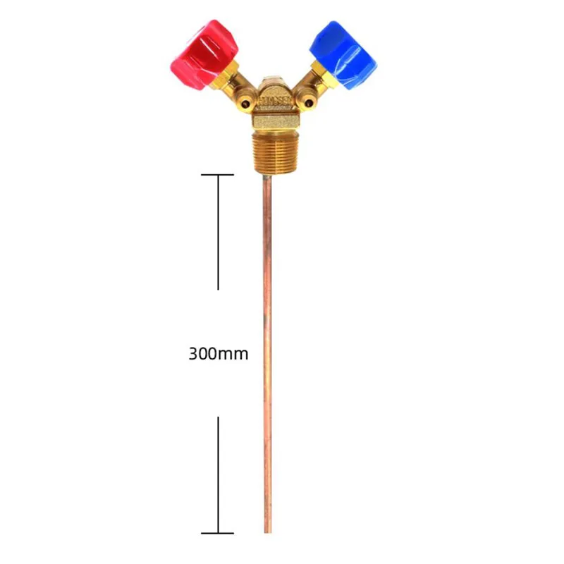 Special valve for refrigerant recovery QF-13F high and low pressure horn valve explosion-proof switch 30CM long copper pipe