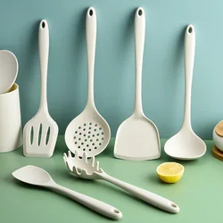 Kitchen Utensils Cooking Tools Silicone Spatula Soup Spoon Kitchen Accessories Cooking Non-Stick Heat-Resistant Kitchen Set