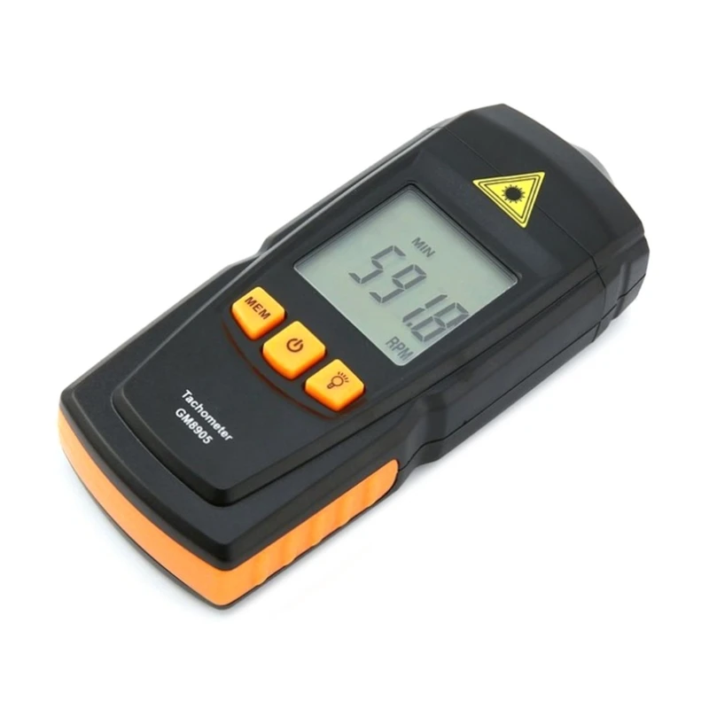 Digital Tachometer, Not Contact Lasers Photo Tach 2.5-99999RPM Rotation Speed Meter Gauges Measurement