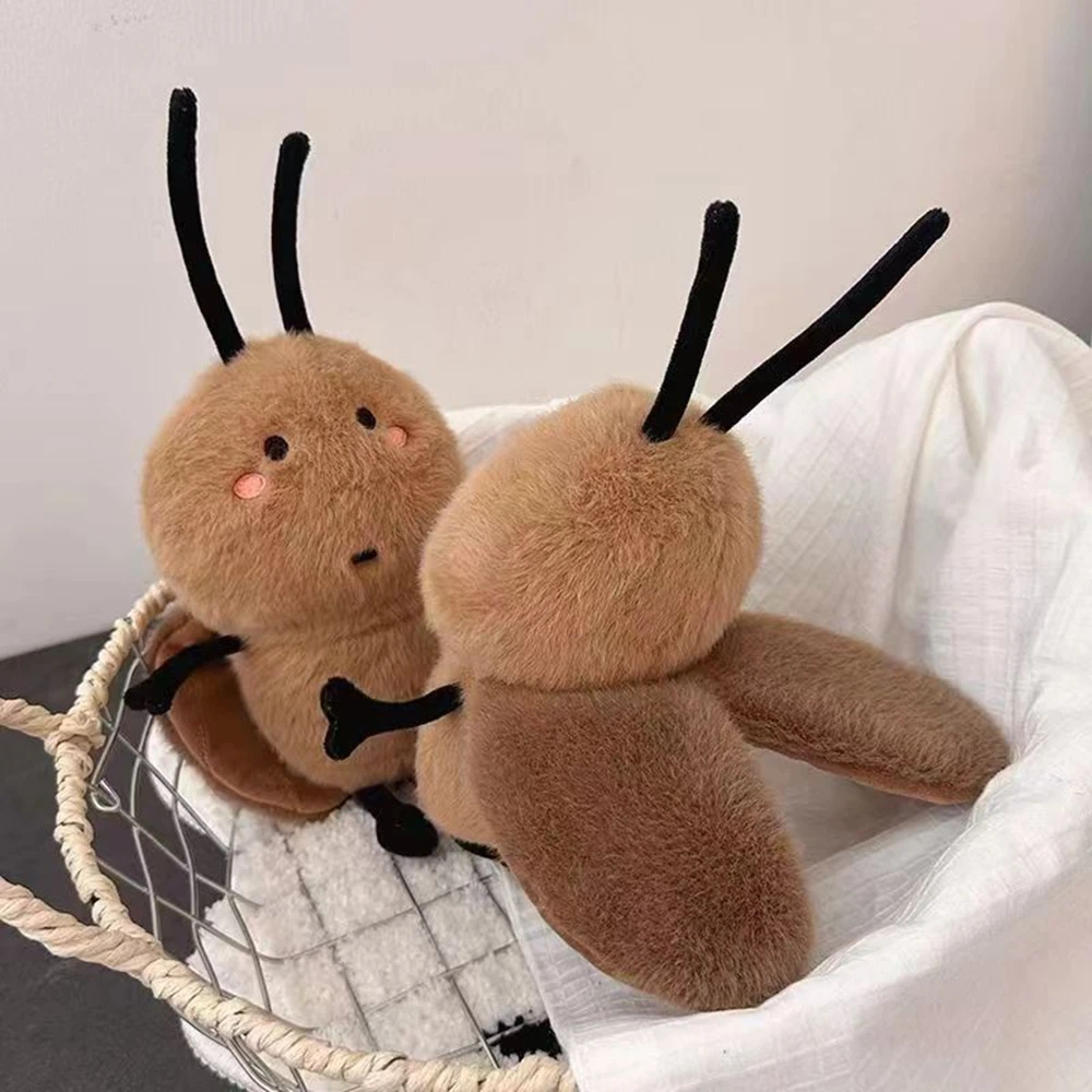 17 CM Carino Piccola Scarafaggio Peluche Kawaii Silly Brutto Creativo Divertente Insetto Bambola Per Bambini Parodia A Buon Mercato Regalo Di Natale Di Compleanno