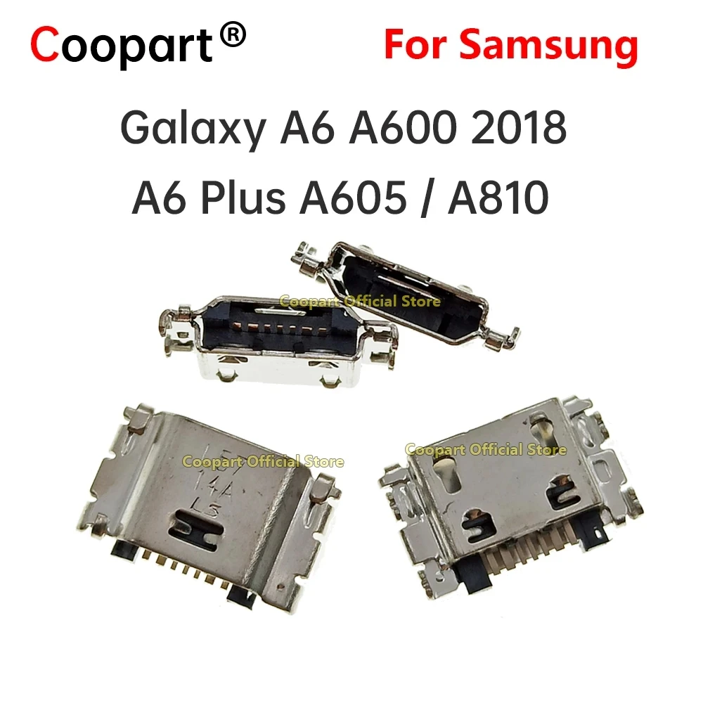 

2-100pcs New USB Charging Port Connector Plug For Samsung Galaxy A6 A600 2018/A6 Plus A605 /A810 Jack Socket Dock 7Pin