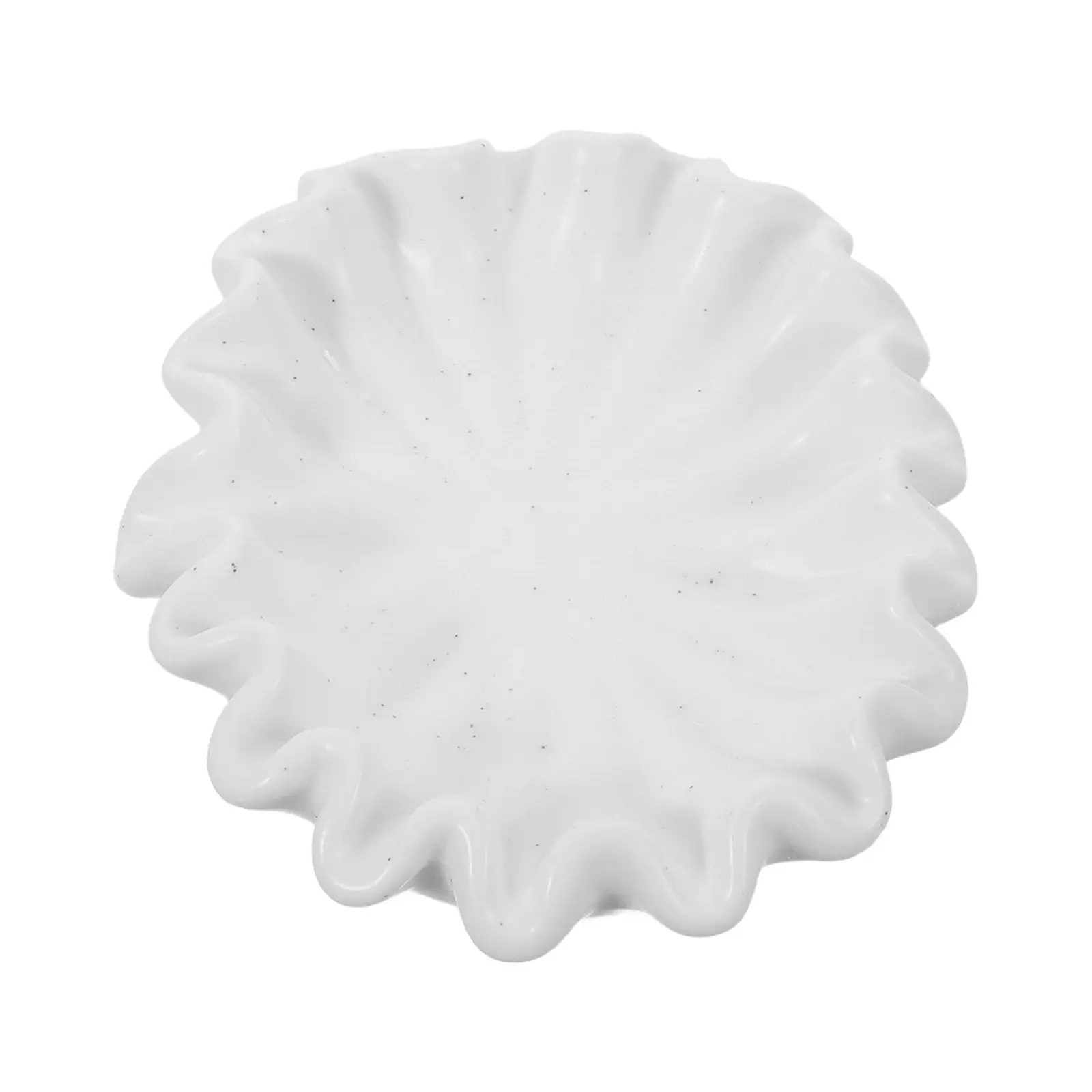 Lotus Leaf Porcelain Soap Dish Ceramic Waterfall Design Bathroom Holder Tray Container Dishes