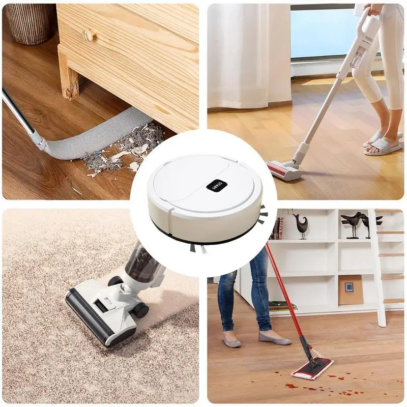 Robotic Vacuums 1000pa Multifunctional Robot Floor Cleaner Cleaning Machine Auto Dust Cleaner Device Portable Automatic Mop For