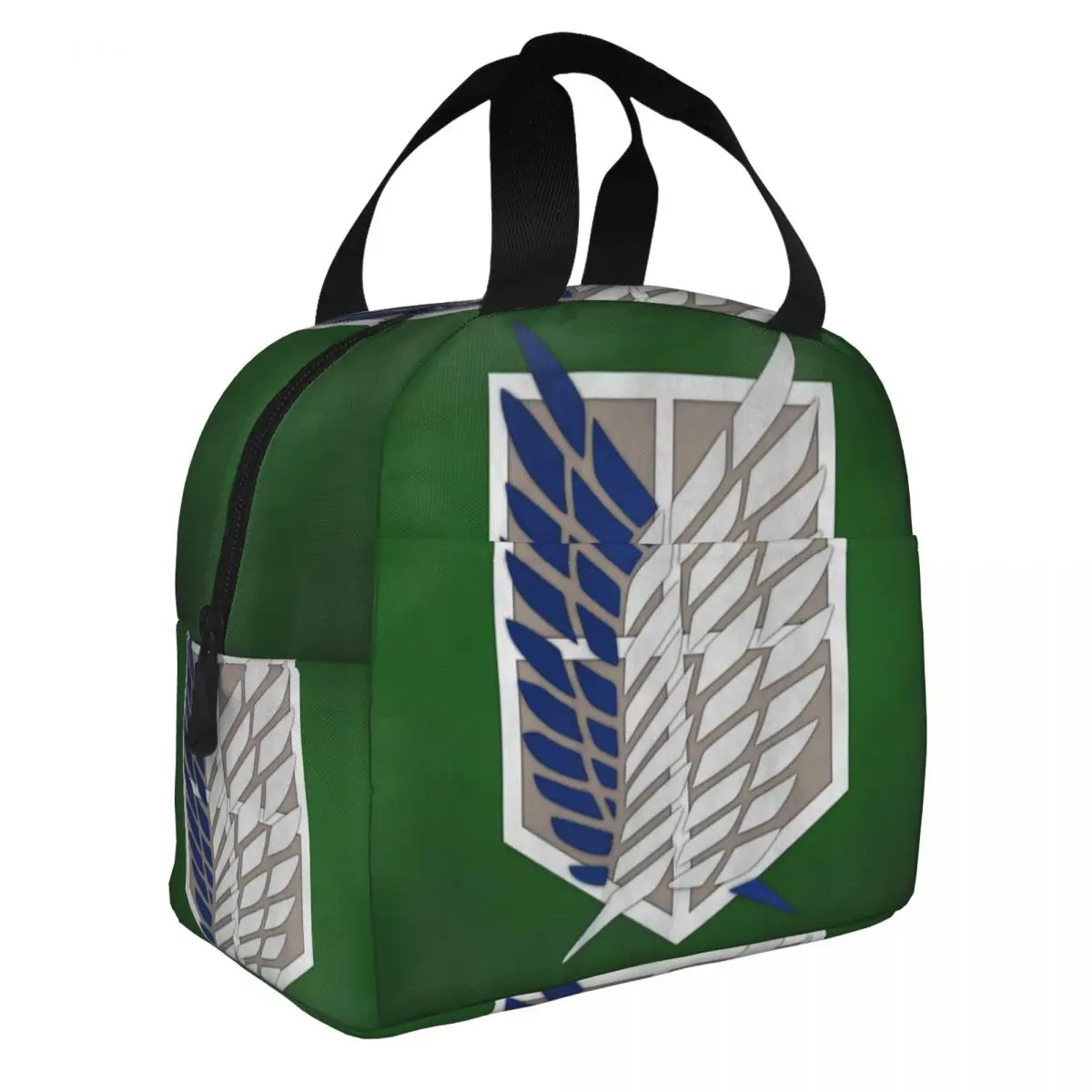 Fiambrera portátil Attack On Titan, bolsas Bento de papel de aluminio, bolsa de almuerzo de tela térmica gruesa para mujeres, hombres y niños