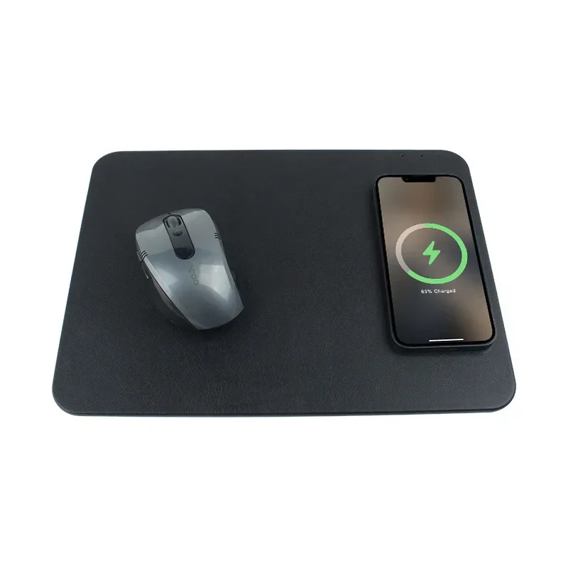 

Wireless Charging Mouse Pad Four-color PU Waterproof Non-slip Oil-proof Sweat-proof and Dirt-resistant Desk Charging Mat