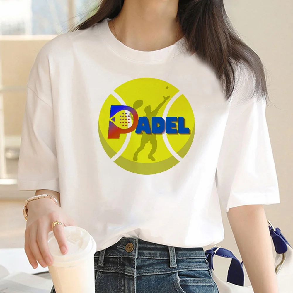 Padel tshirt women anime graphic designer top girl anime funny clothing