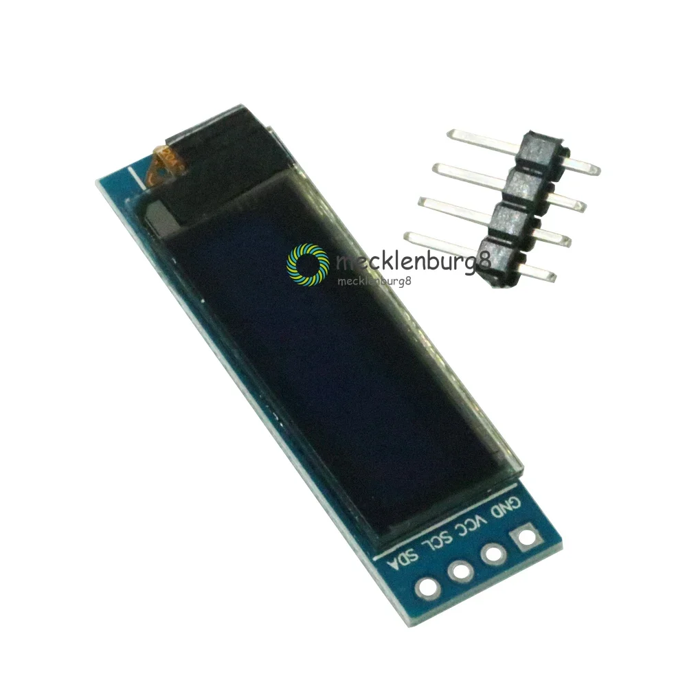 0.91 inches 3.3 V DC 5 V 128x32 IIC I2C blue OLED LCD display Module display 0.91 