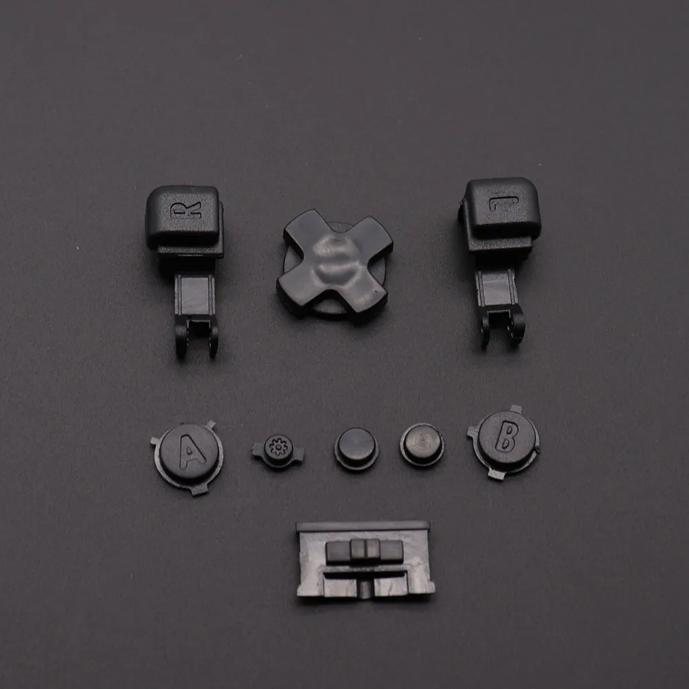 2 مجموعة ل GameBoy Advance SP GBA SP البلاستيك مجموعة أزرار كاملة ل GBA SP A B حدد بدء تشغيل/إيقاف L R أزرار عدة D الوسادة #2