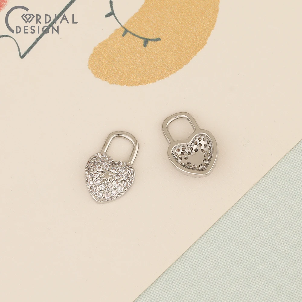 

Сердечный дизайн 50 шт. 9*14 мм ювелирные аксессуары/подвески с цирконием/кулон/форма замка/ручная работа/фурнитура и компоненты для ювелирных изделий/изготовление своими руками