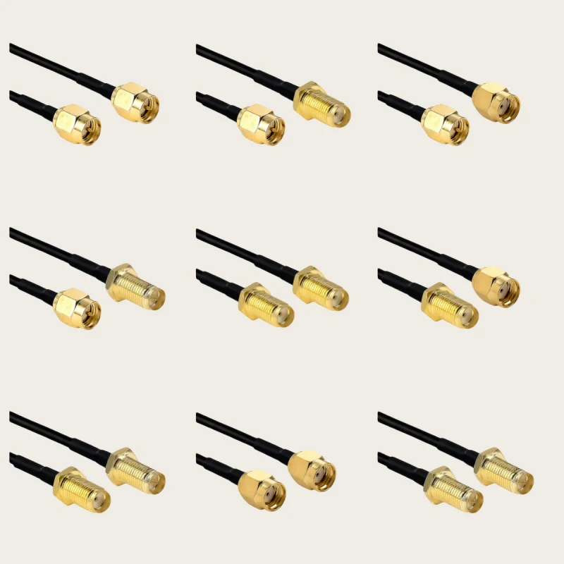 RG174 Cable SMA Male Plug to SMA Male Female RF Jumper pigtail Cable Connector For WIFI 3G 4G GSM Antenna