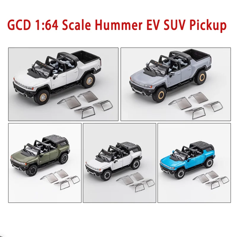 

GCD Diecast 1:64 Scale EV SUV Pickup Alloy Simulation Car Model Collection Souvenir Display Ornaments Vehicle Gift