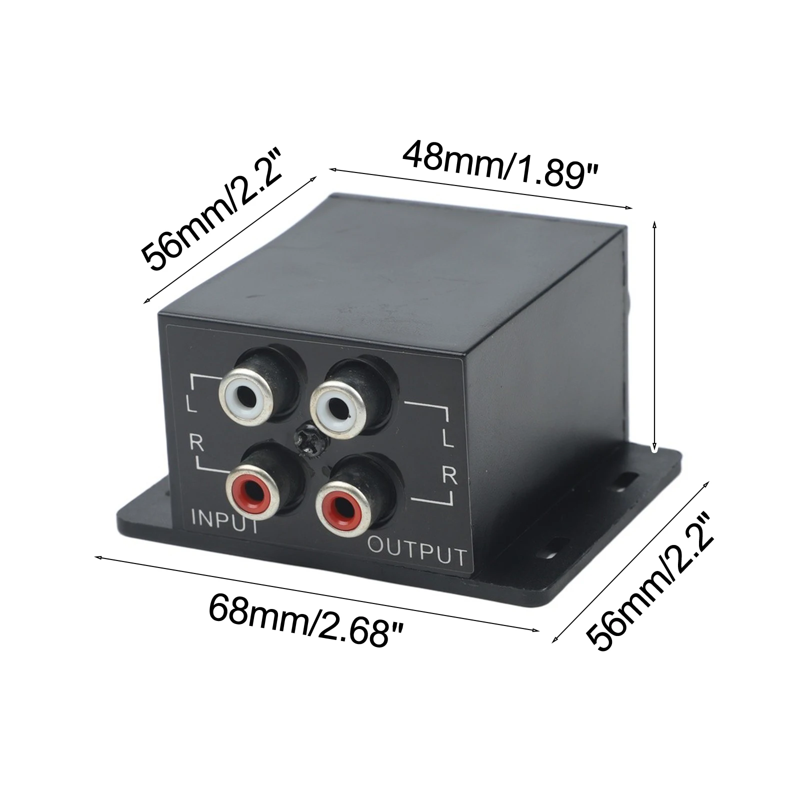 Bass Controller for Car Audio Systems with Two Adjustment Methods for Gain and Frequency and For RCA Output Interface