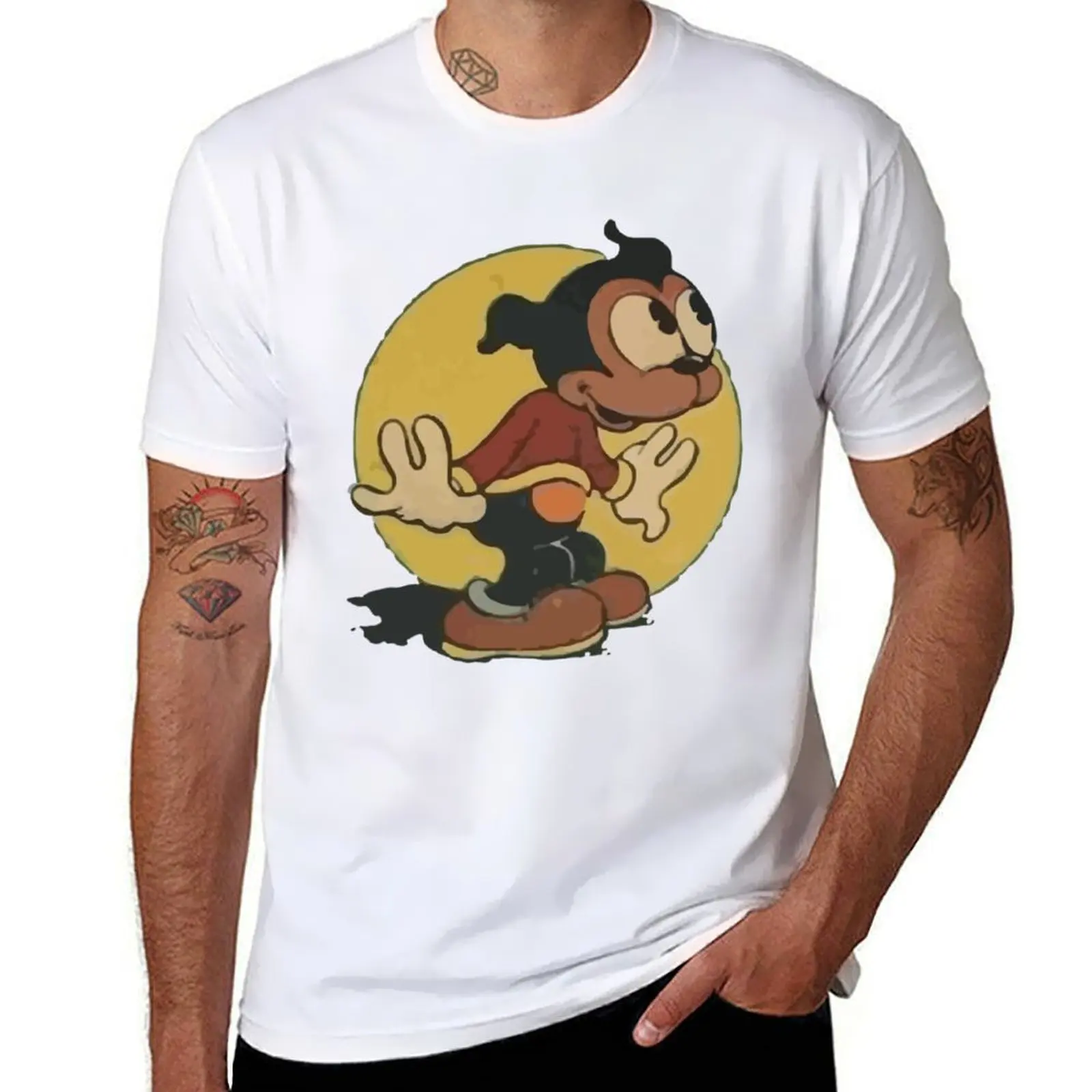 

Distressed Vintage Bimbo the Dog T-Shirt custom shirt Man t-shirt cute tops mens graphic t-shirts anime
