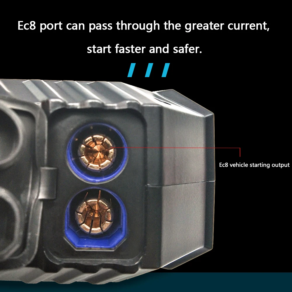 Imagem -05 - Carro Portátil Poderoso Salta o Starter Banco do Poder Auto Impulsionador da Emergência Começando o Dispositivo 22000mah 12v 3000a o