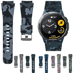 22mm Camouflage Printed Silicone Bracelet for Samsung Galaxy Watch 3 Band 45mm Strap for Huawei GT 3 2/Pro 46mm Runner Belt