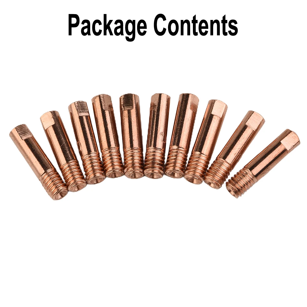 Precision Welding Guaranteed 10pcs MB15AK Welding Contact Tips, 0 6 1 2mm Tip Size, M6 Thread Size, Reliable Performance