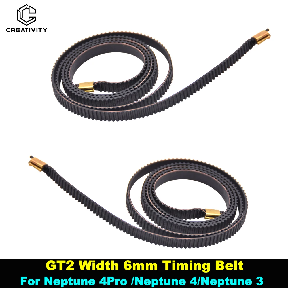 

GT2 Width 6mm Timing Belt X-Axis Y Axis Synchronous Rubber Belts For Neptune 4,Pro ,Neptune 4,3 Max Neptune 4 3 Plus Pro