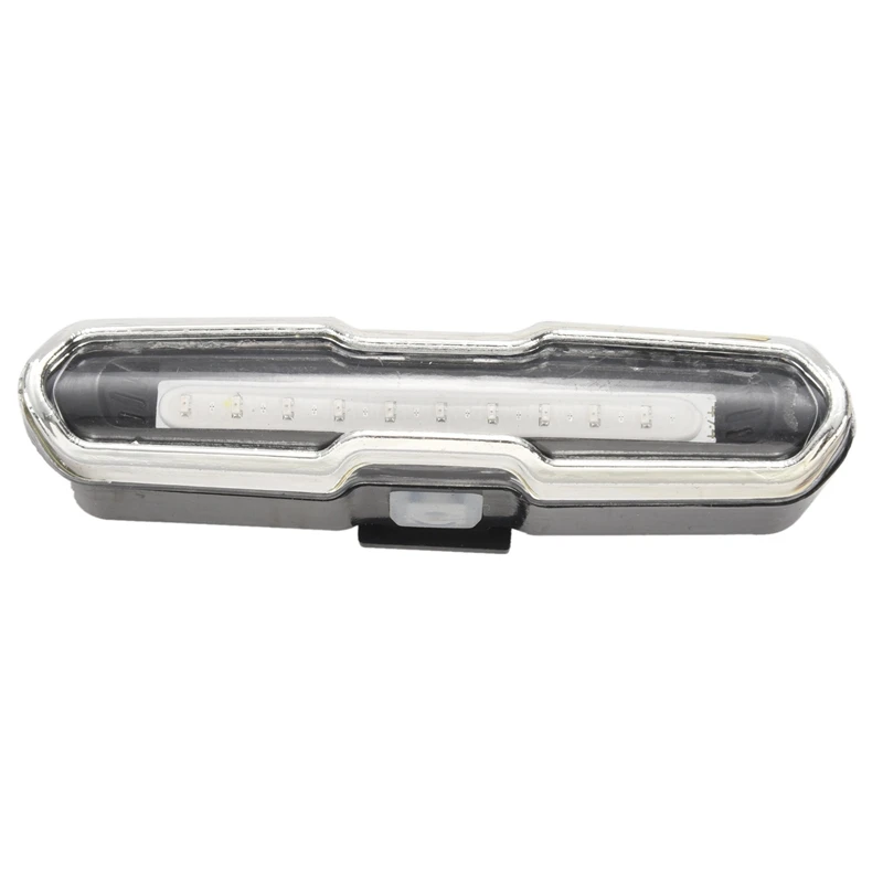 5X LED luz traseira de bicicleta vermelha e azul USB recarregável à prova d'água super brilhante luz de emergência multiuso