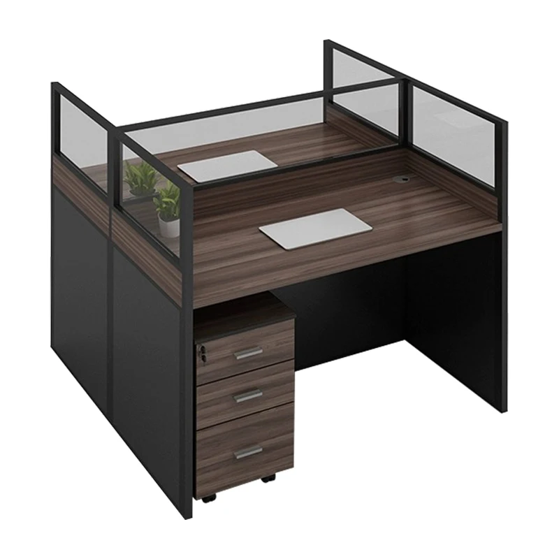 Best-selling office furniture, equipped with movable filing cabinets, modular office workstations, without chairs