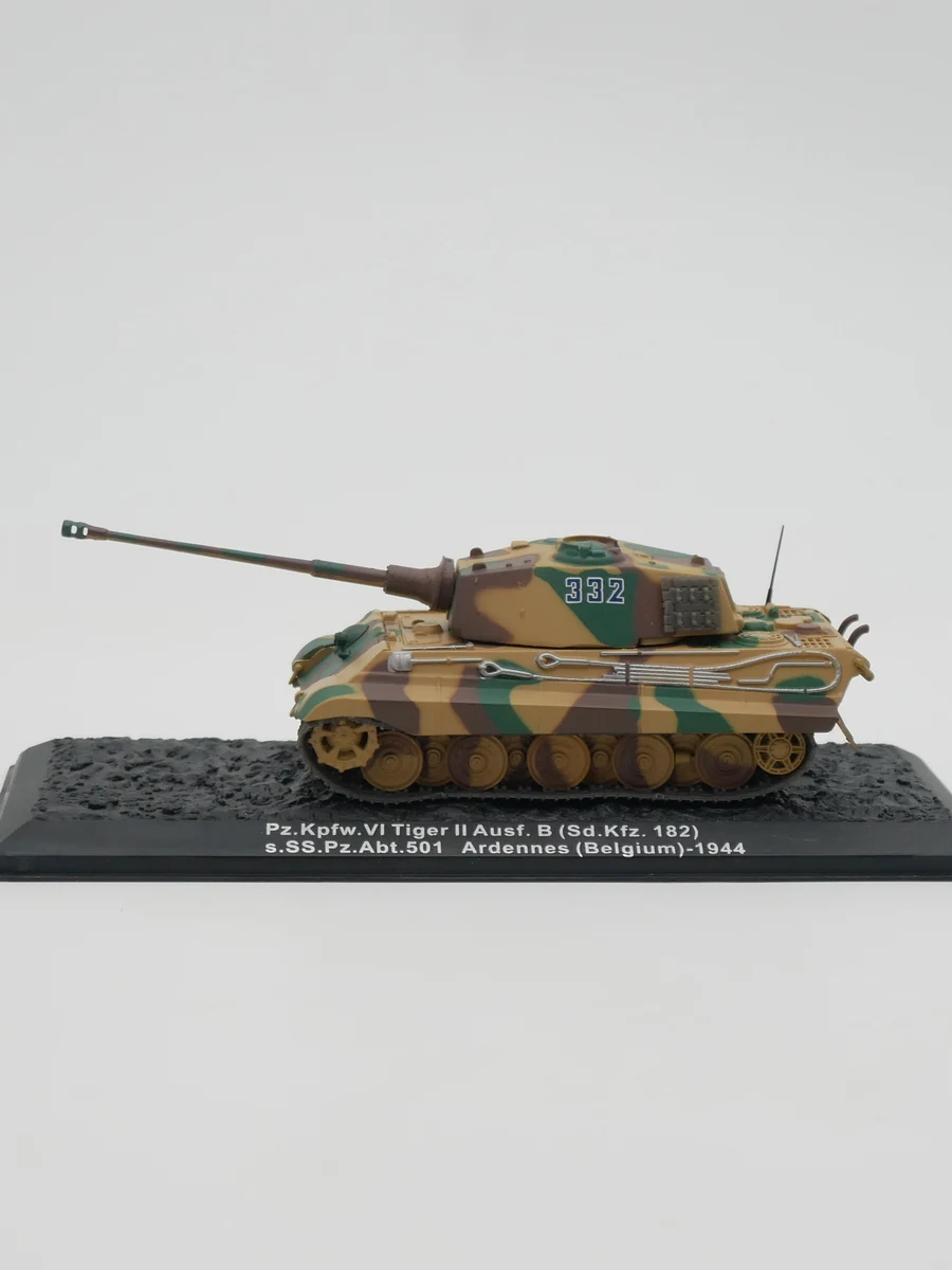 Moulé sous pression Ixo 1:72 échelle Pz.Kpfw VI Tiger II Ausf.B char tigre allemand modèle militaire en alliage modèle de voiture jouet à collectionner cadeau Souvenir