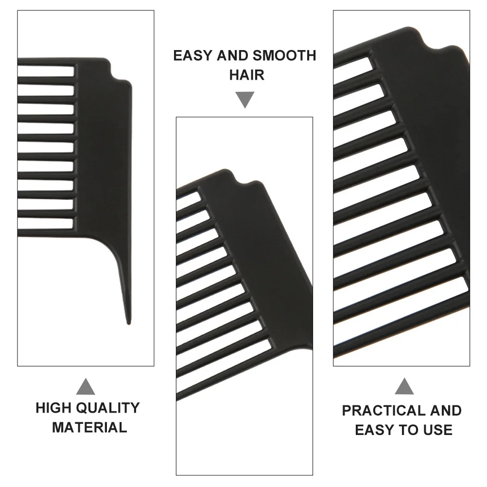 

2pcs Oil-Prone Hair Portable Detangling Wide Tooth Comb For Curly Hair Styling Lightweight Plastic Hairdressing Comb Travel Use