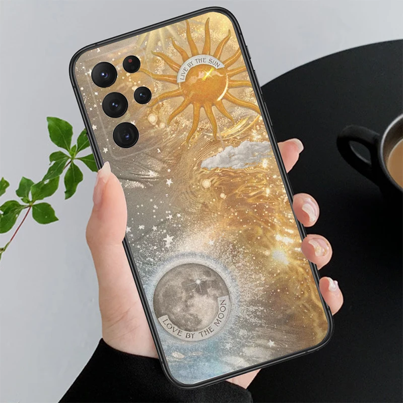 

Moon and Sun Aesthetic Phone Case For Samsung Galaxy S25 S24 S23 S22 S21 Ultra S24 S23 S22 S21 S25 Plus S24 S20 FE