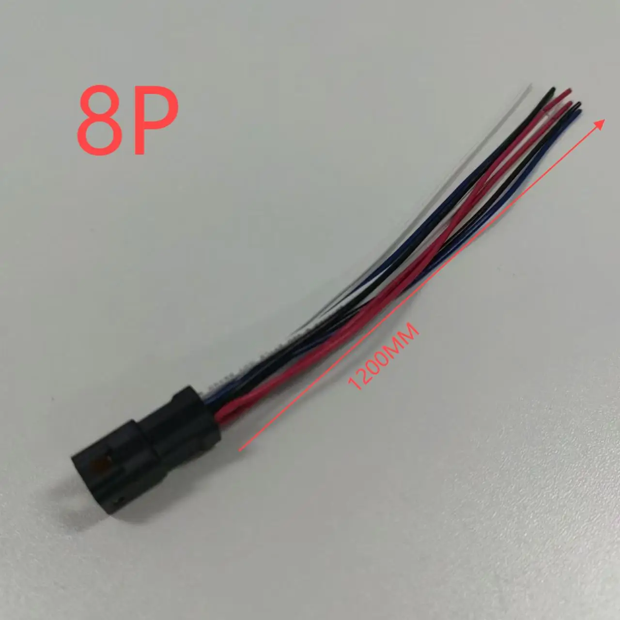 1.2m conector de cabo impermeável 2p 3p 4p 6p 8p 0,6mm enchufe macho y hembra con cabo jst jwpf conectores elétricos