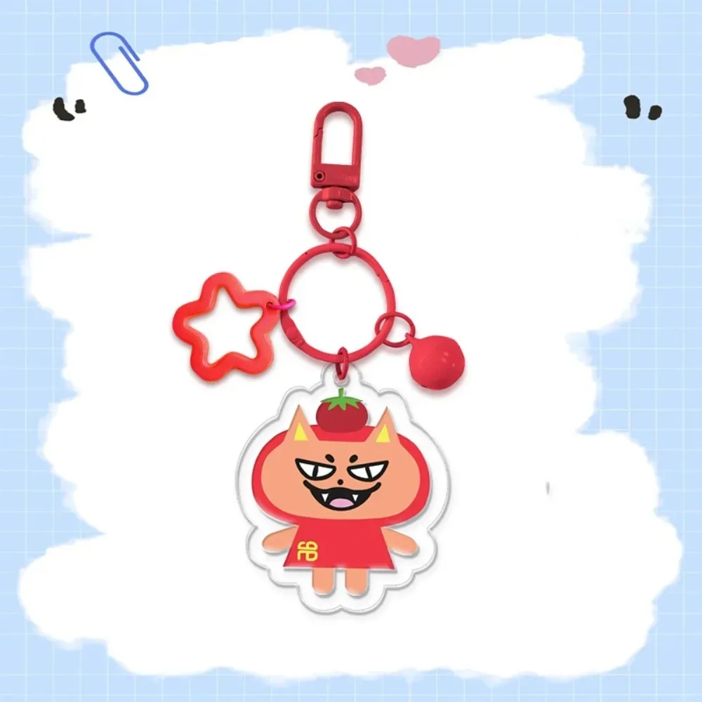 Cute Cartoon Acrylic Keychain with Star & Bell Thai Drama Cp Character Thailand Gmmtv Bag Charms Pendant Fans Collectible Gift view 3