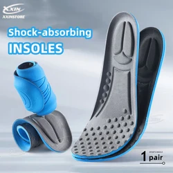 Shock Absorbing Insoles for Men, Full Length Massage Cushion Insoles Boot Replacement Inserts Shoe