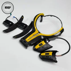 For BMW M Series F80 F82 F10 F06 F12 F13 F15 F16 M-sport F20 F22 F30 F31 F32 F33 F36 Steering Wheel Trim Carbon Fiber