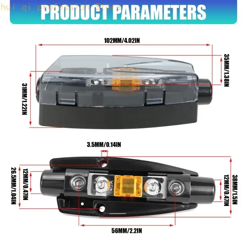 Kfz-Stromkabel-Schaltkasten für Subwoofer-Reparaturarbeiten H8WE – Detail 6