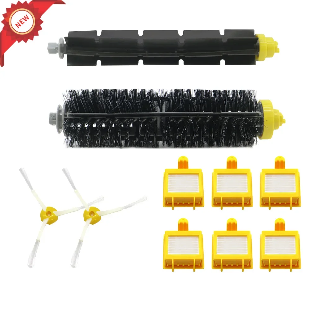 6 Bộ Lọc HEPA + 2 Bàn Chải Cạnh Bên + Tặng 1 Bộ Bàn Chải Lông Cho IRobot Roomba 700 Các Bộ Phận Thay Thế 760 770 780