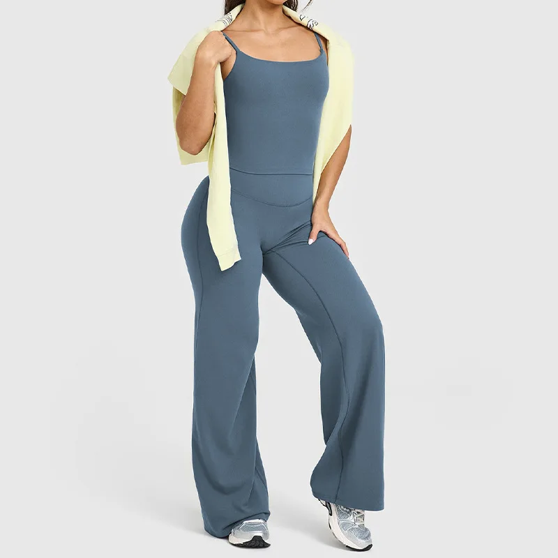 Womens Straight Leg Pants – High Waisted Wide Leg Yoga Pants Breathable Loose Baggy Sweatpants for Gym Running Casual Wear