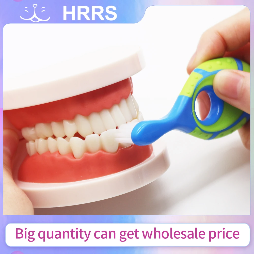 2 قطعة/المجموعة فرشاة أسنان للأطفال مع شعيرات ناعمة خالية من مادة BPA فرشاة أسنان للأطفال التدريب فرشاة أسنان نفضية #3