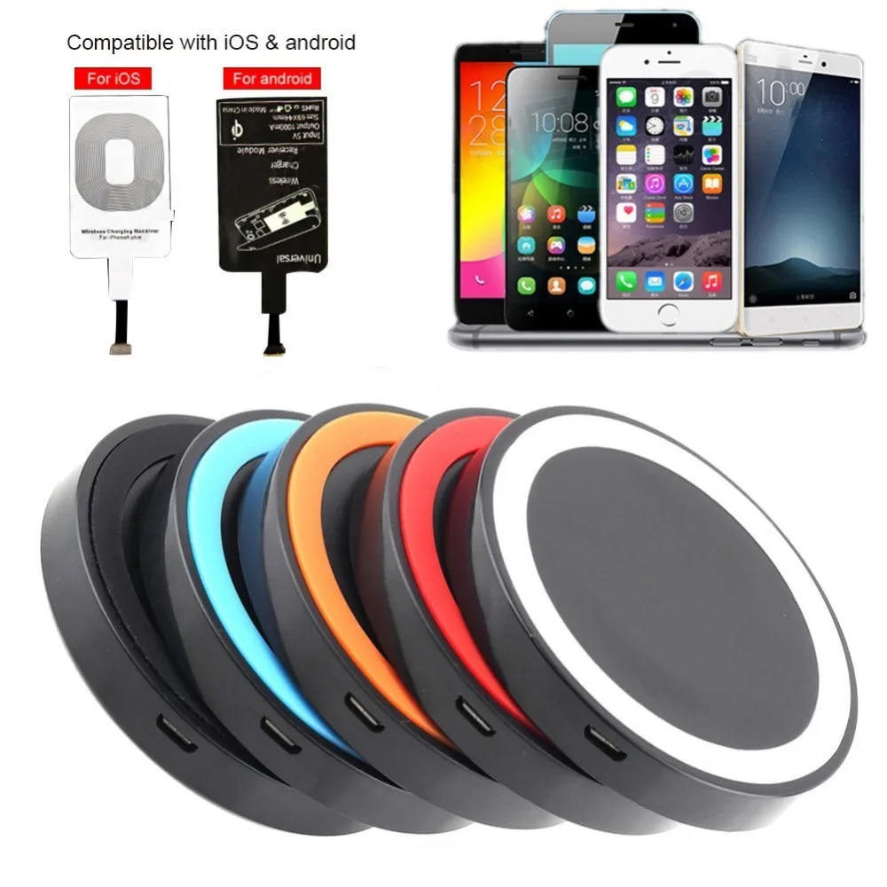 Q5 Wireless Charger Quick Charge 2.0 Universal Charger Portable Thin Charging Pad for IPhone for Huawei