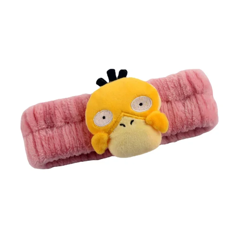 Pokemon Psyduck Face Wash Hairpin Hairband Cartoon Anime Headband Boys Girls Turban Hair Accessories Makeup Hairbands Cute Gifts