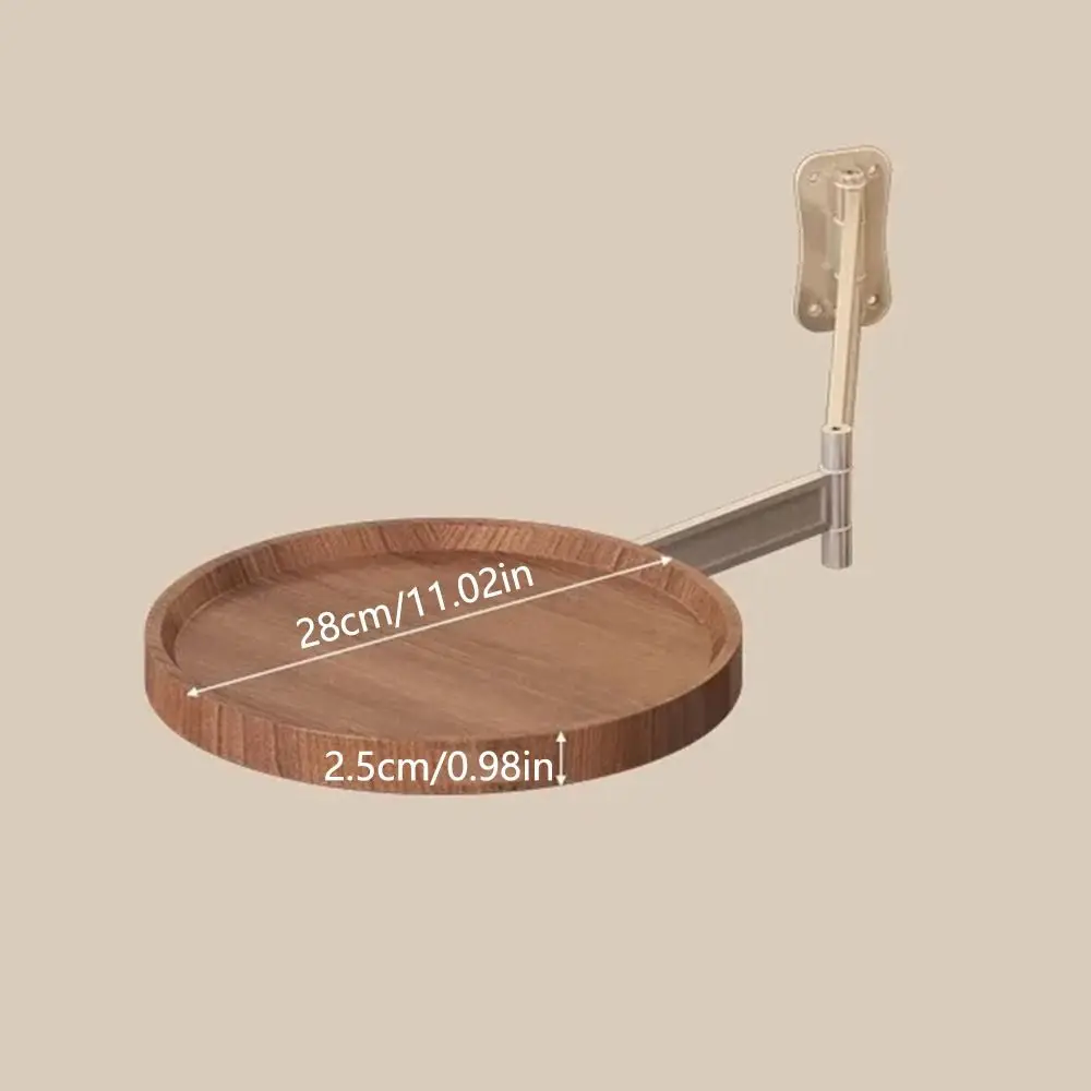 طاولات شاي صغيرة قابلة للطي مثبتة على الحائط، متعددة الأغراض، أرفف عائمة إبداعية مرنة، توفير المساحة، تحمل كبير #6