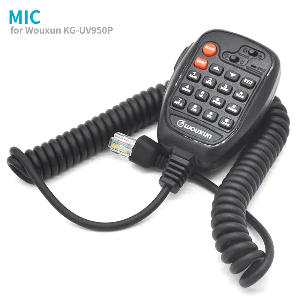 

Mobile Car Microphone MIC-KGUV950P Speaker Fit for Wouxun Car Radio KG-UV950P / UV920R Walkie Talkie Accessories