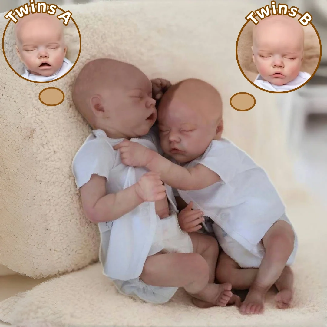 2 أنماط/40-45 سنتيمتر مفتوحة الفم الصلبة سيليكون التوائم بيبي تولد من جديد Girlqs مع الجلد رسمت ثلاثية الأبعاد لمسة ناعمة تولد من جديد تام السيليكون bebek