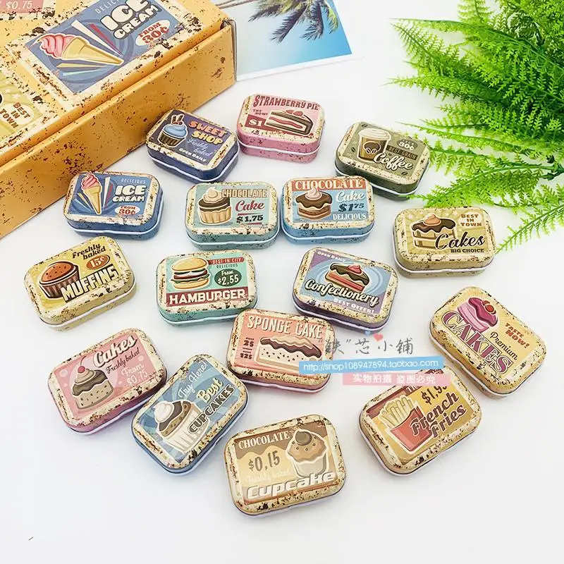 16pcs Mini Flip Cover Small Item Storage Box, Portable Gum Can with Lid, Earphone Case, Metal Container